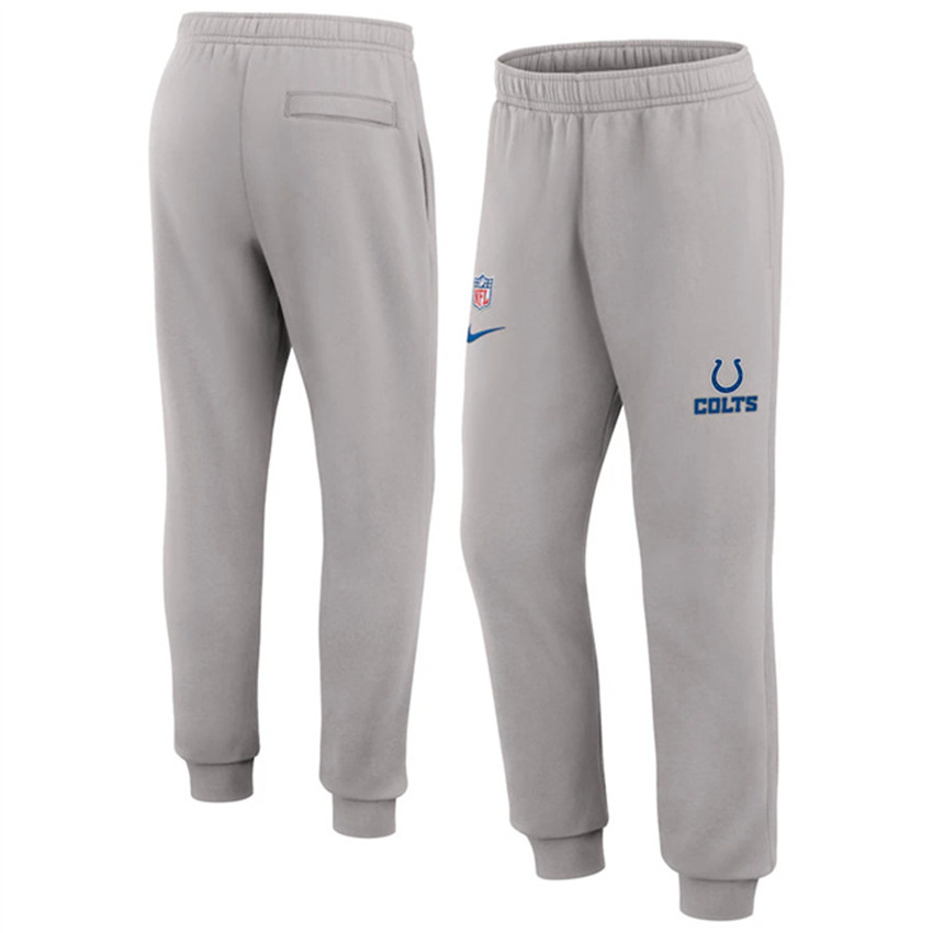 Men's Grey Indianapolis Colts Chop Block Fleece Sweatpants
